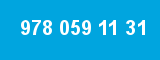 978 059 11 31